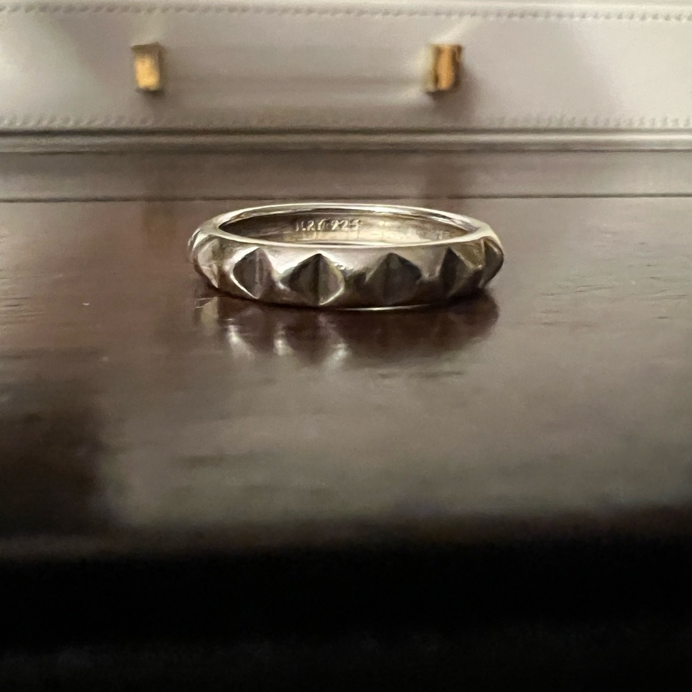 Sterling Silver Rising Cube Ring - image 1